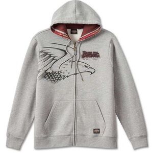 Harley-Davidson Men's 120th Anniversary Zip-Up Hoodie - Heather Gray 96521-23VM
